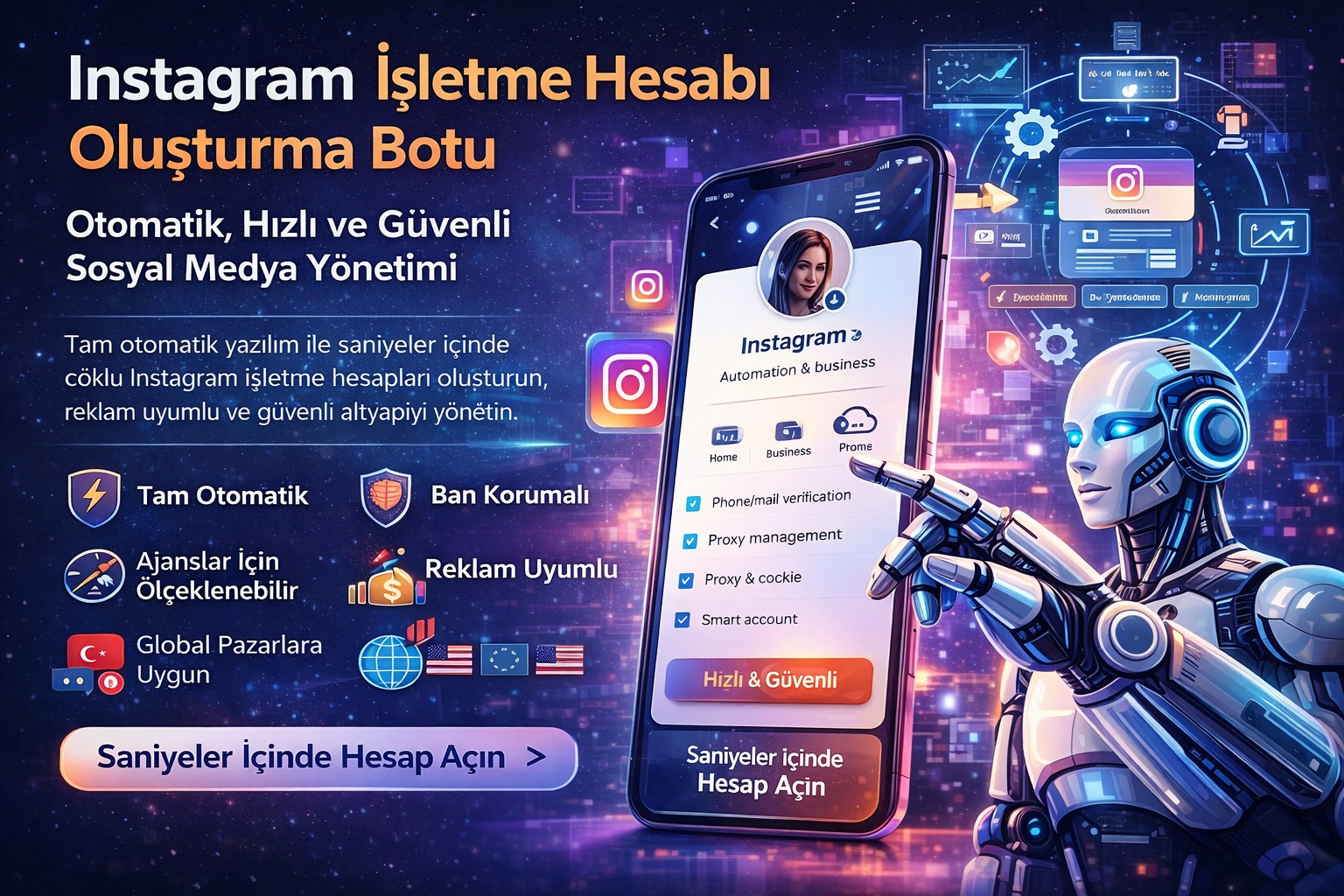 Instagram İşletme Hesabı Oluşturma Botu